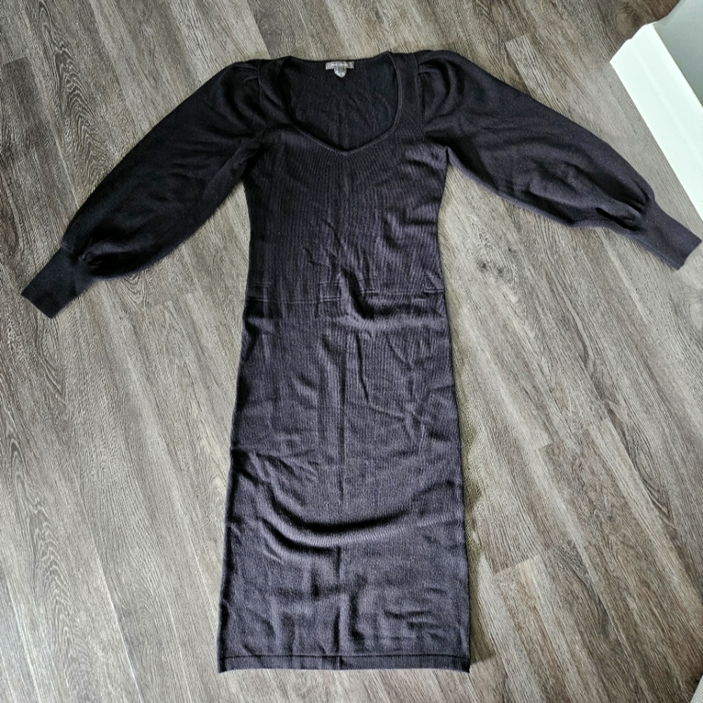 French Connection Balloon Sleeve Sweater Dress